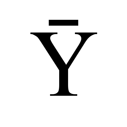 Y Bar Symbol