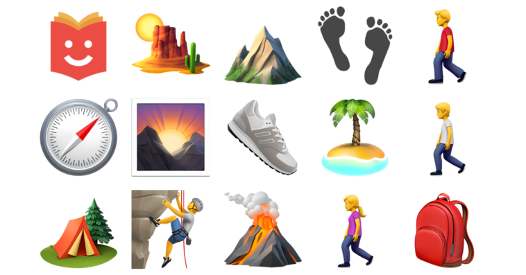 Hiking Emojis Collection Copy and Paste