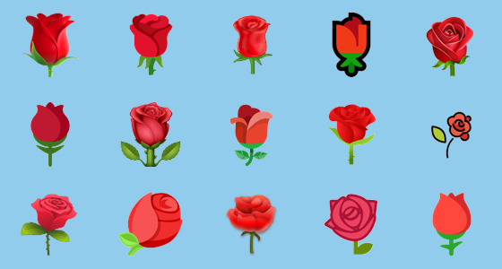 Rose Emojis