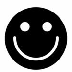 Black Smiling Face Emoji 【Symbol, Copy and Paste】
