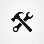 Hammer and Wrench Symbol [Copy and Paste]